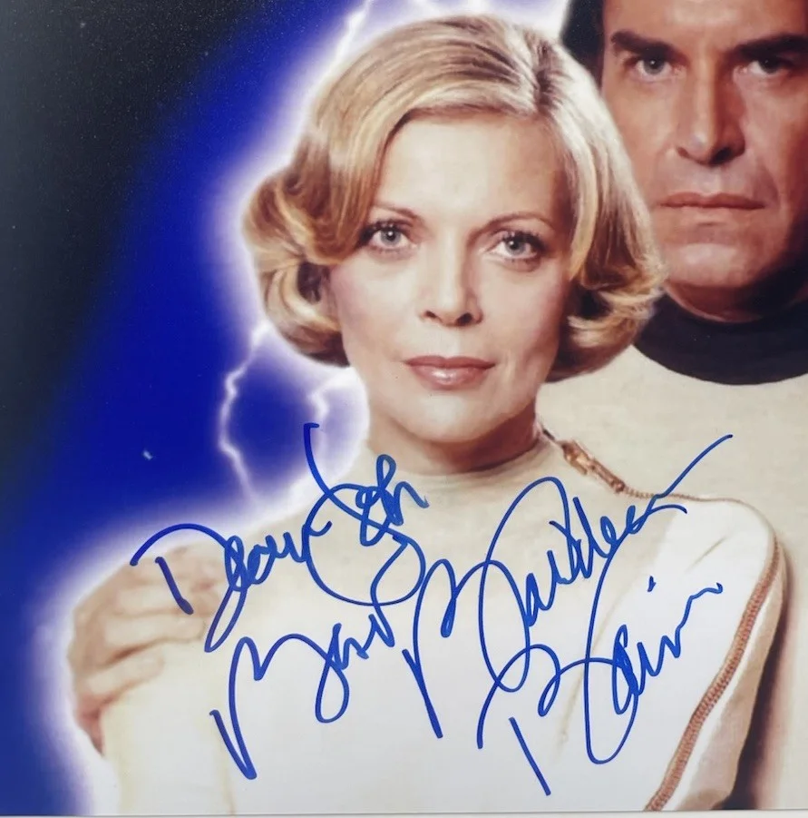 Barbara Bain Authentic Hand Signed 8x10 Photo Autograph, Space 1999, image 2