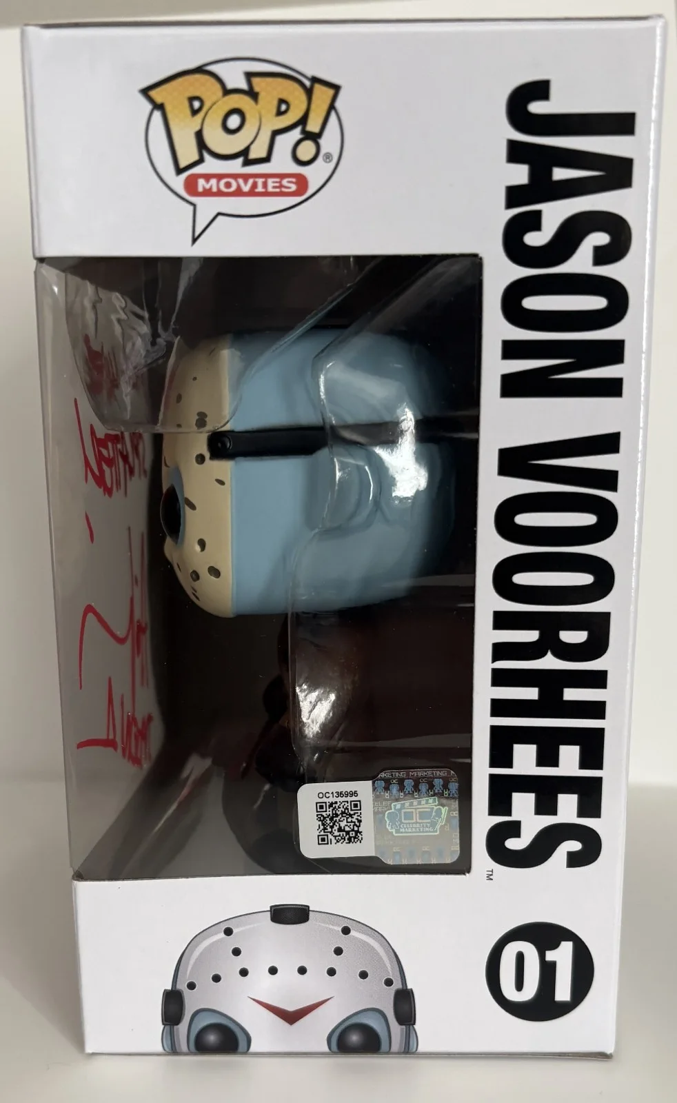 Ari Lehman — Ari Lehman Jason Voorhees signed & inscribed Funko #01 Friday The 13th OC COA, изображение 2