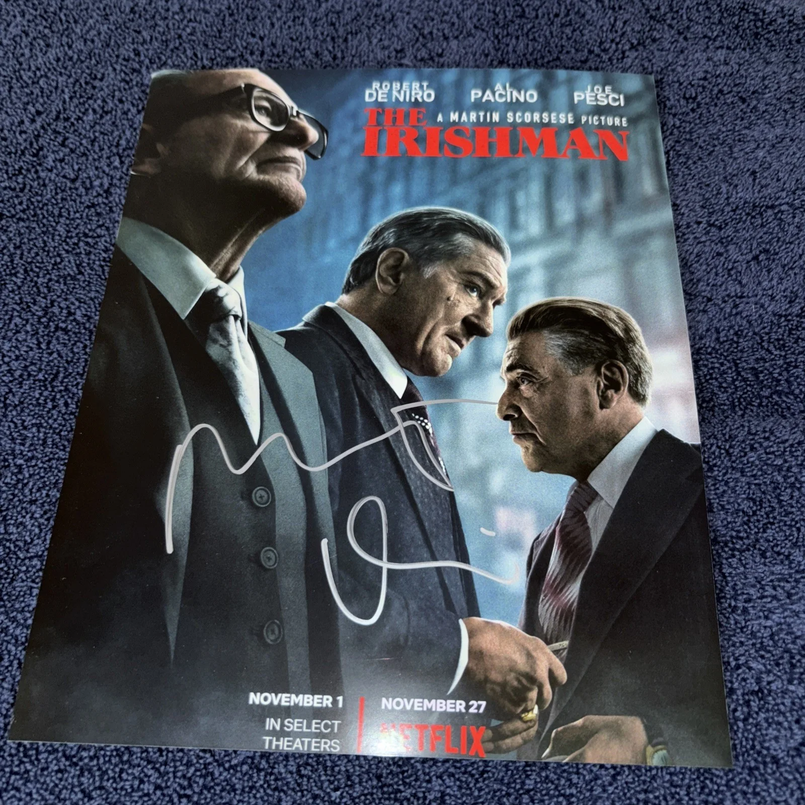 Robert De Niro The Irishman Movie Star Signed Autographed 8x10 Photo, изображение 2