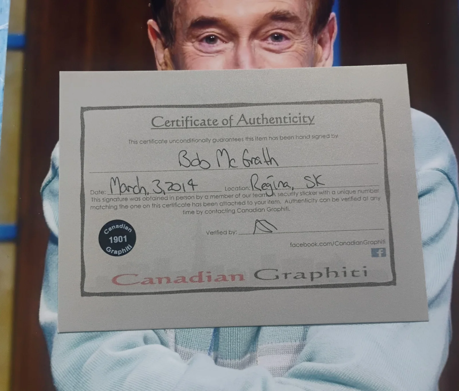 Bob McGrath Hand Signed Autograph Photo COA Sesame Street NO US TARRIF, image 4