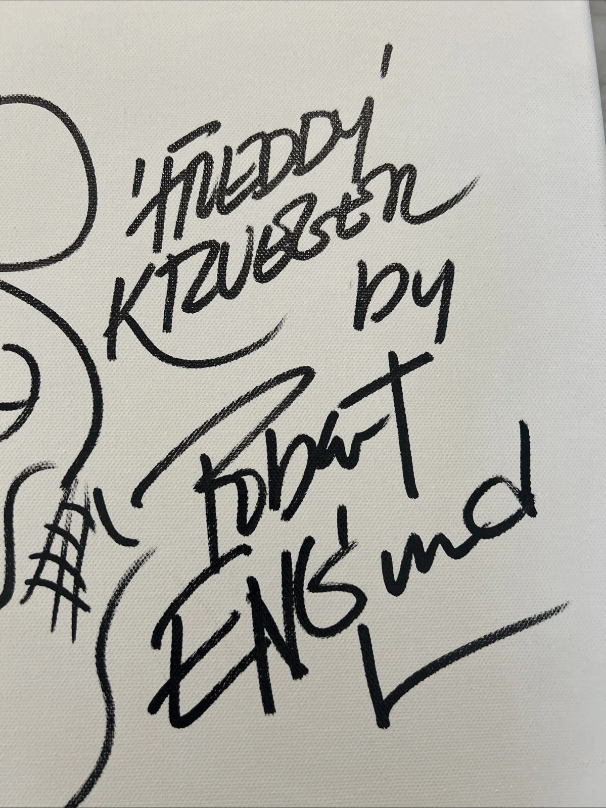 Robert Englund Signed With Sketch 20x16 A Nightmare On Elm Street Canvas, image 2