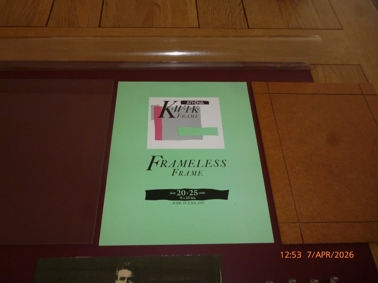 JAMES DEAN FAMILY FARM & PIG ORIGINAL ATHENA PRINT/PICTURE CLIP FRAME 1987 *RARE, изображение 3