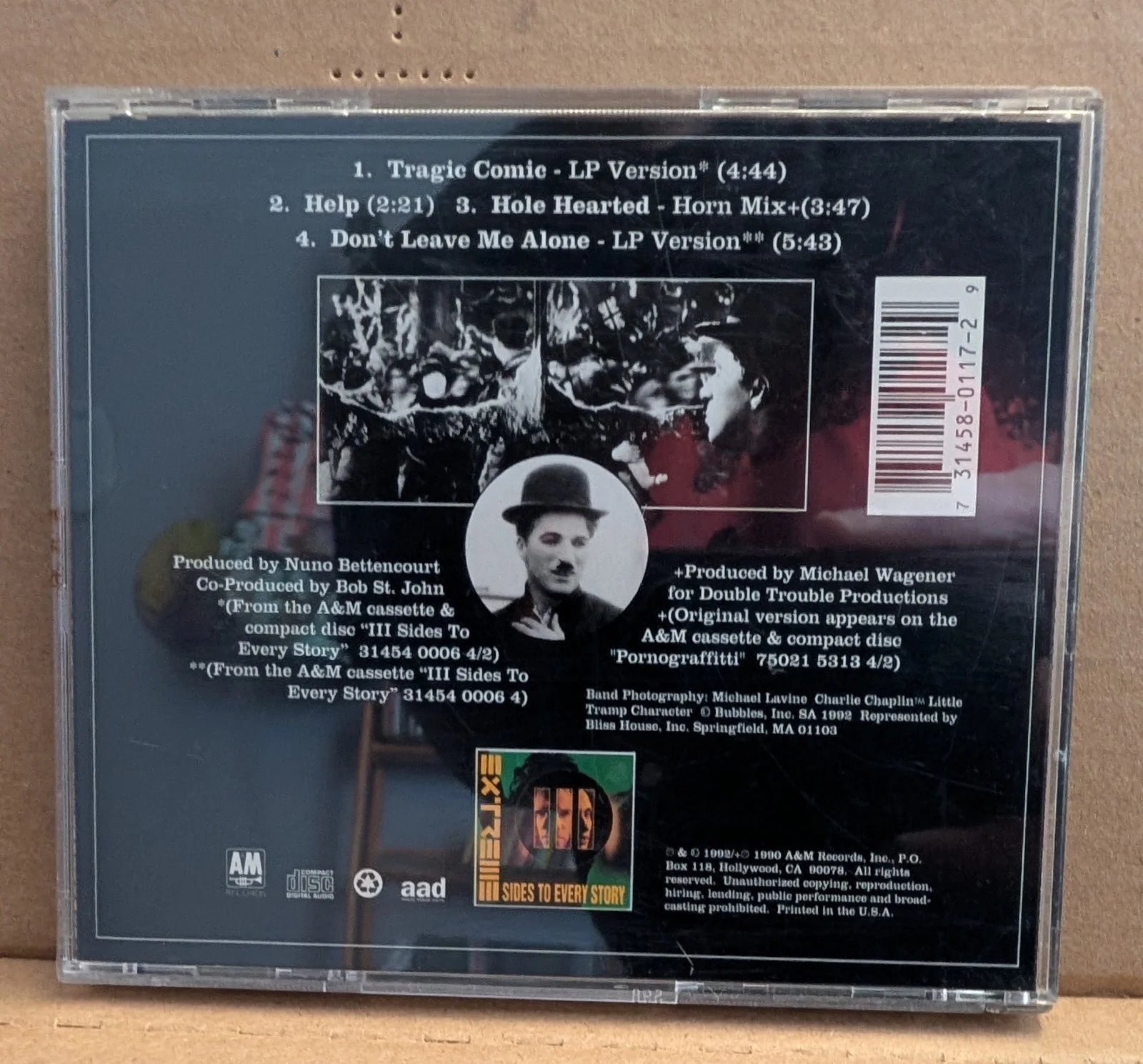 Nuno Bettencourt Autographed Tragic Comic CD 1997, изображение 2