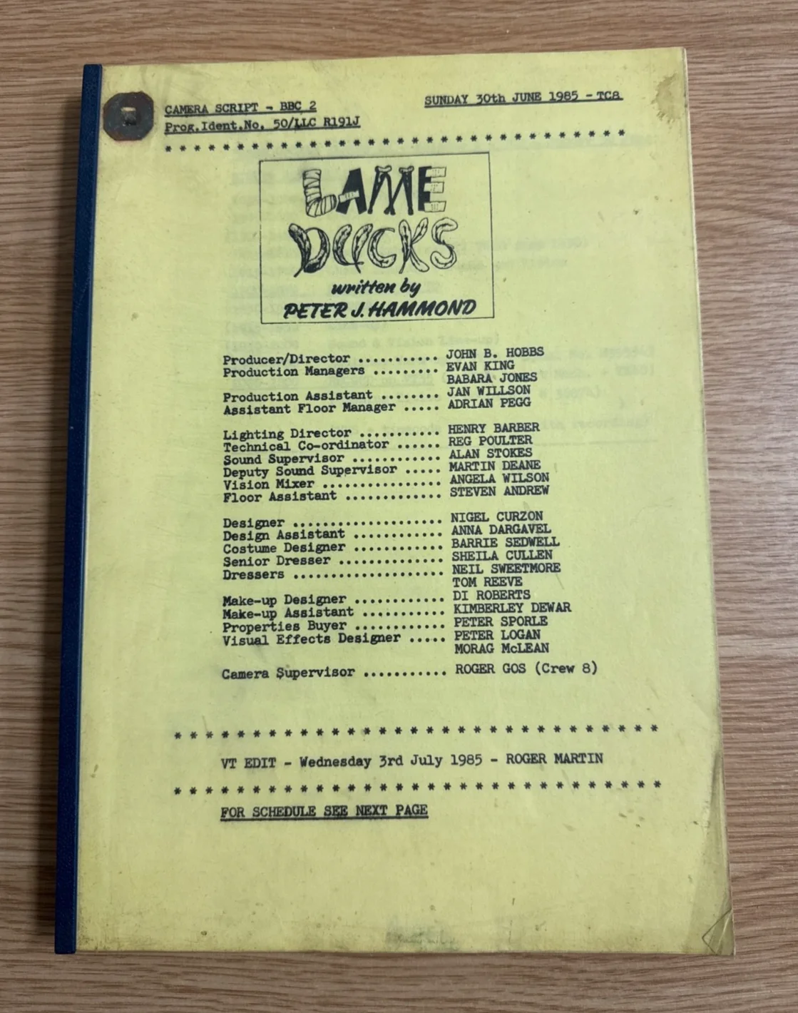 Lame Ducks British television sitcom BBC 1984 written by Peter J. Hammond, image 2