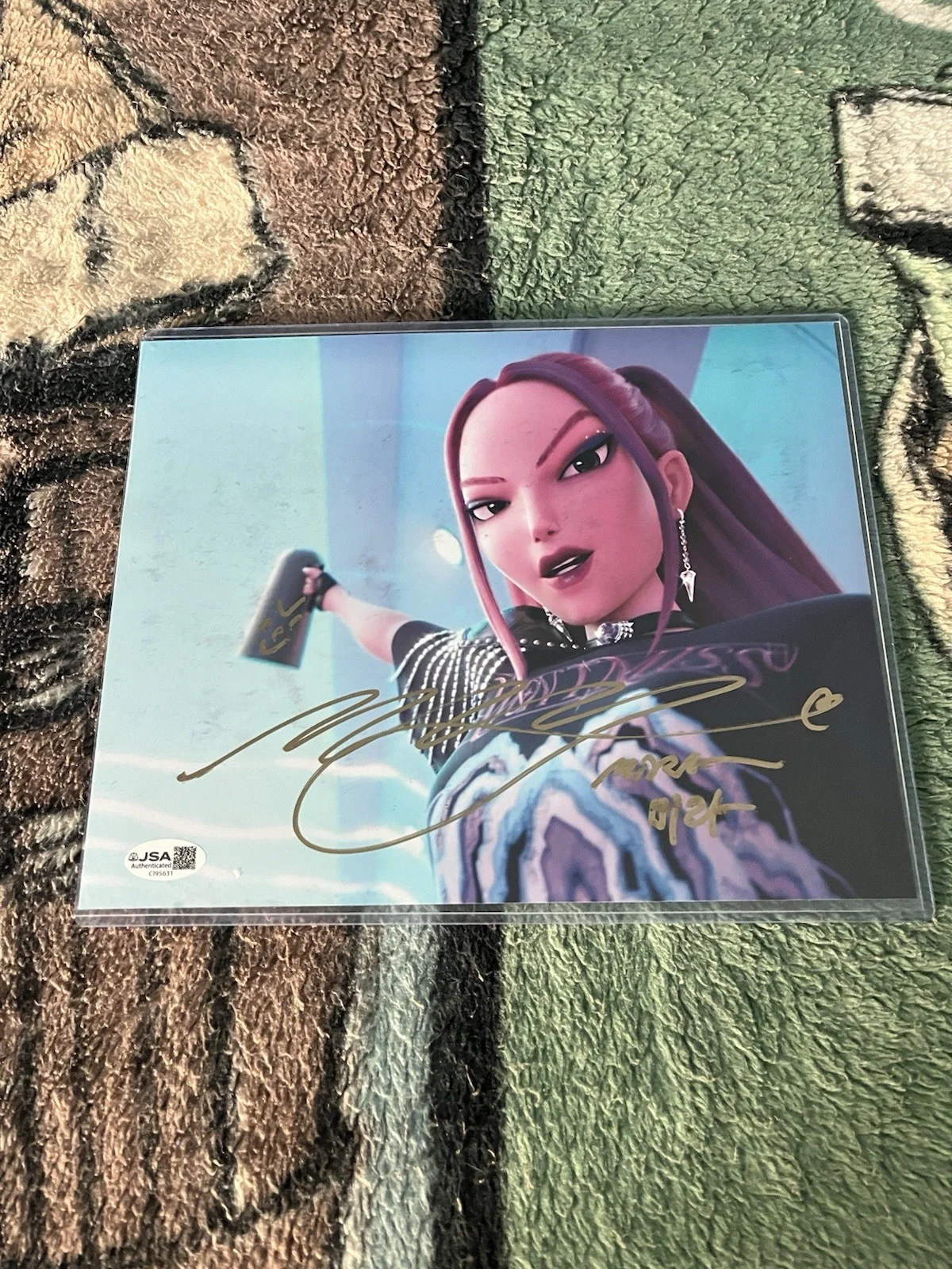 May Hong — Signed 8x10 MAY HONG Mira KPop Demon Hunters Inscribed Autograph JSA COA