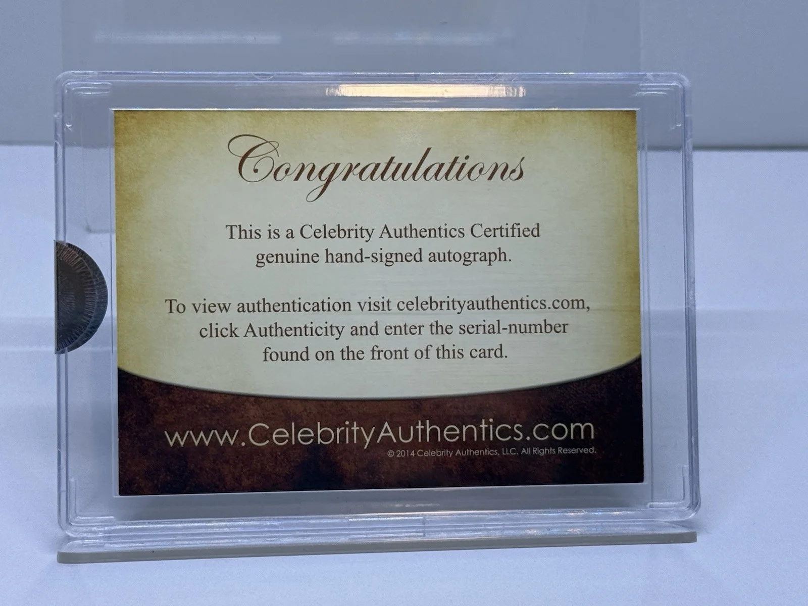 Claudia Wells — Claudia Wells Signed Legendary Cuts On Card Auto Celebrity Authentics Card & COA, image 2