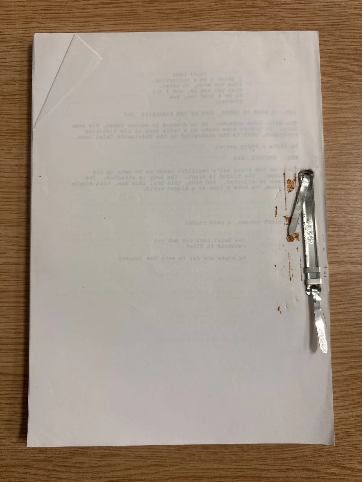 Kundun movie script 1997 directed by Martin Scorsese Writer Melissa Mathison, image 4