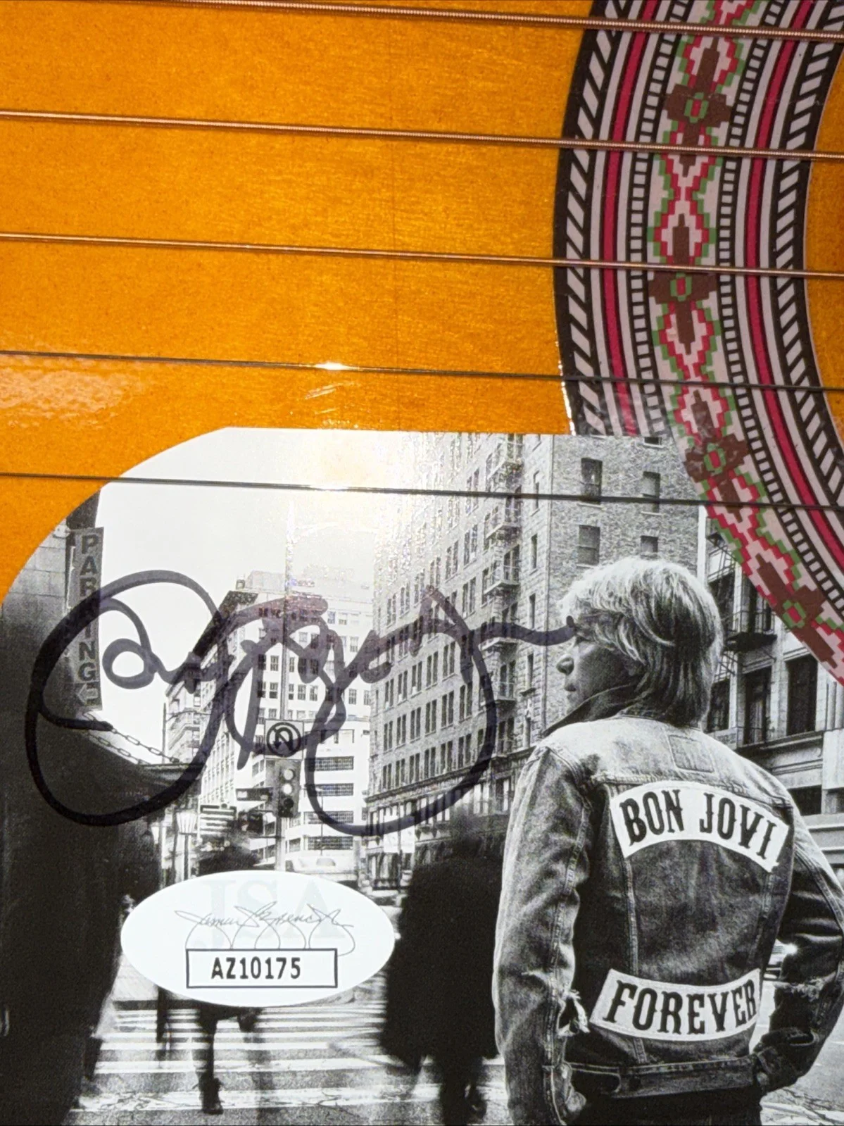 Guitar Autographed By Jon Bon Jovi With Coa, изображение 3