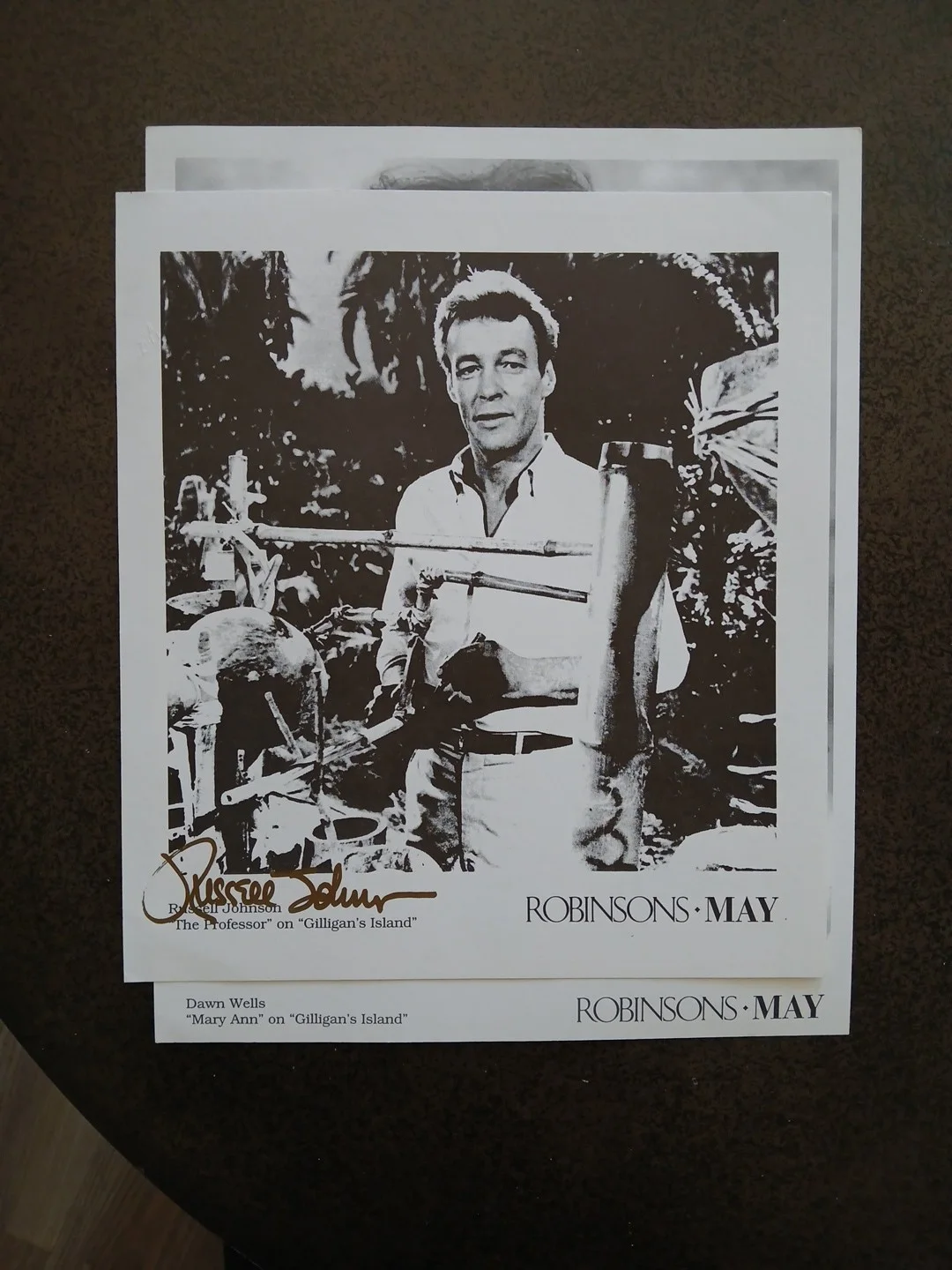 Gilligan's Island Cast Photos & Autograph Dawn Wells Russell Johnson Authentic, изображение 4