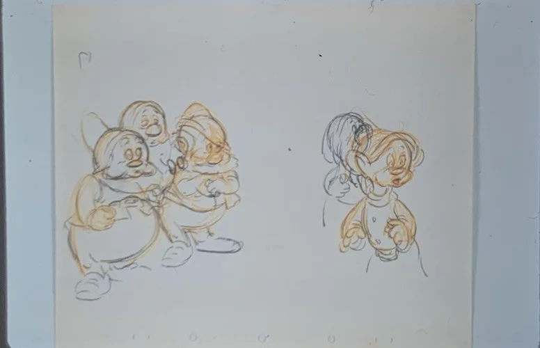 Disney SNOW WHITE & THE SEVEN DWARVES Original Artwork 1937 35mm Publicity Slide, image 3