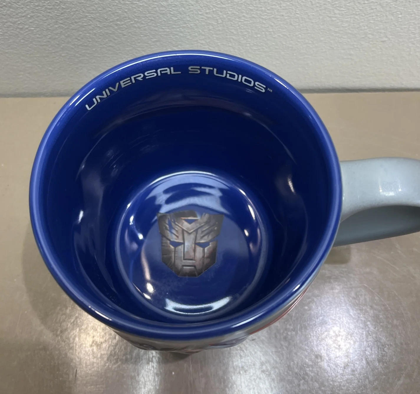 Transformers Optimus Prime 3D Ceramic 16 Oz Mug 2012 Hasbro VGC Universal Studio, image 3
