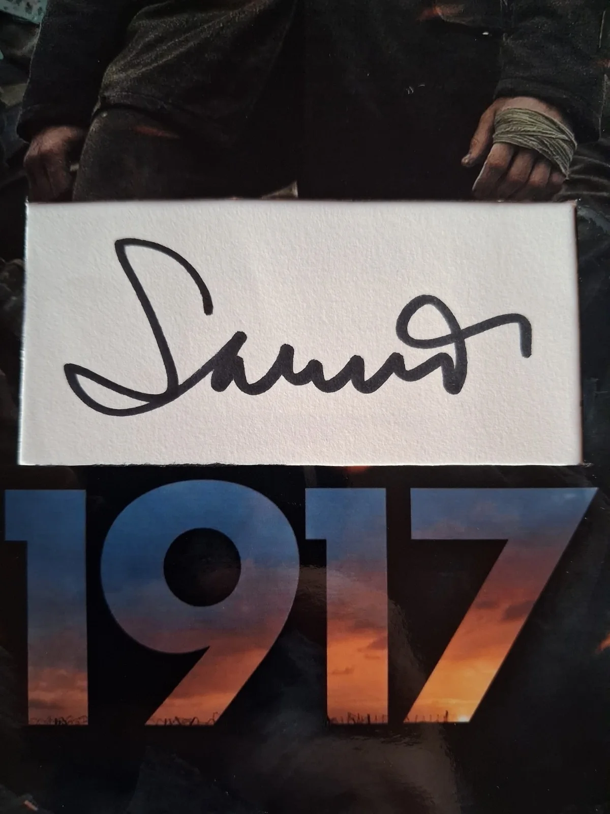 SAM MENDES (Dir) 1917, AMERICAN BEAUTY - Genuine hand signed 8x10 autograph, изображение 2