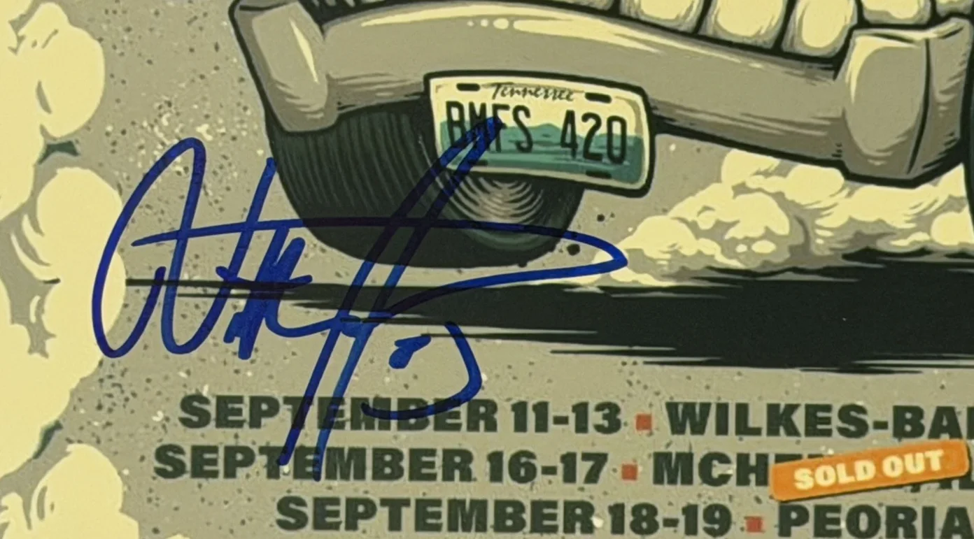Billy Strings Signed 12x12 Photo Auto JSA COA Meet Me At The Drive-In Tour 2020, изображение 2