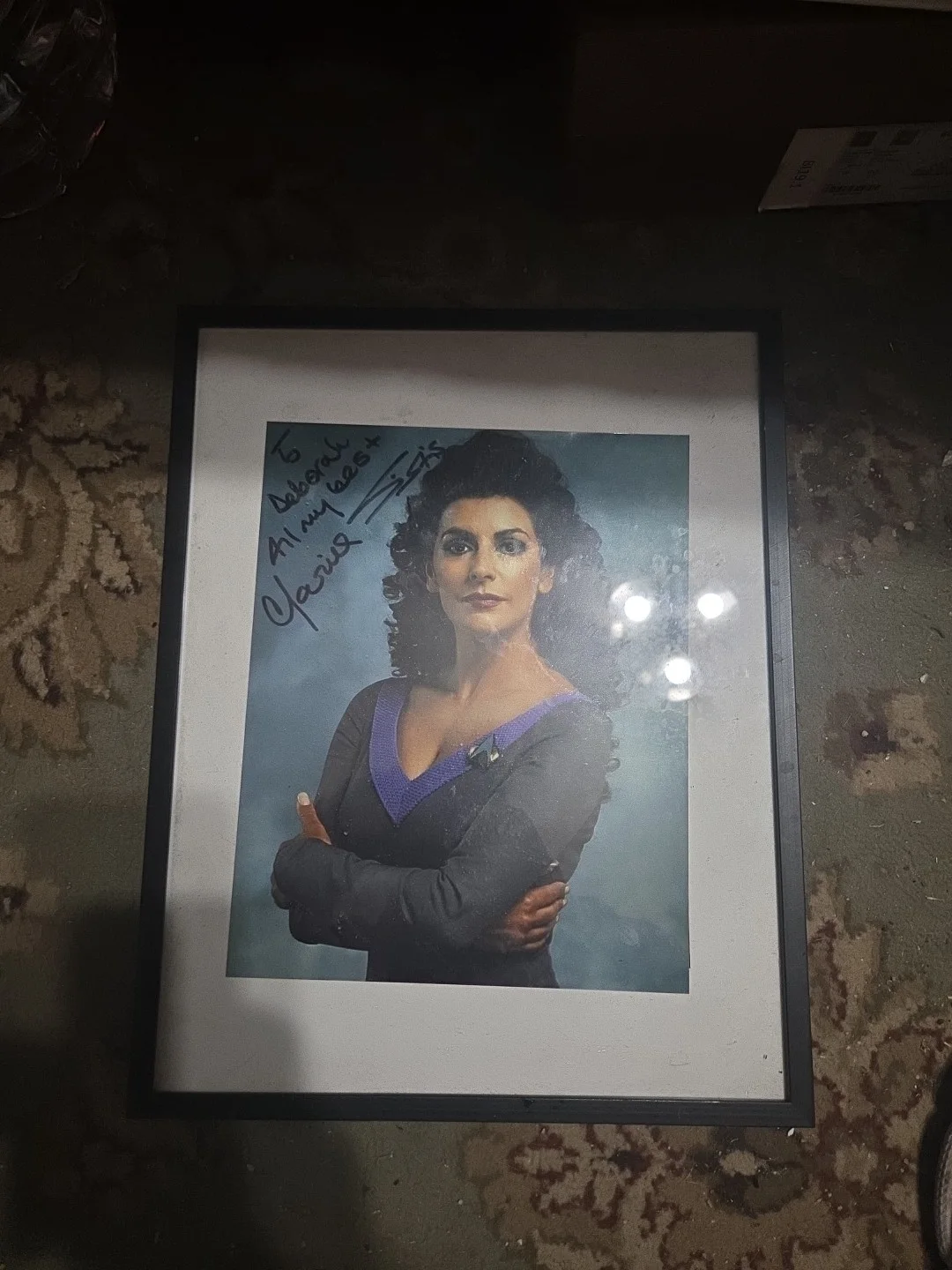 Marina Sirtis — Star Trek- Marina Sirtis, Deanna Troi signed 8x10 photo JSA COA