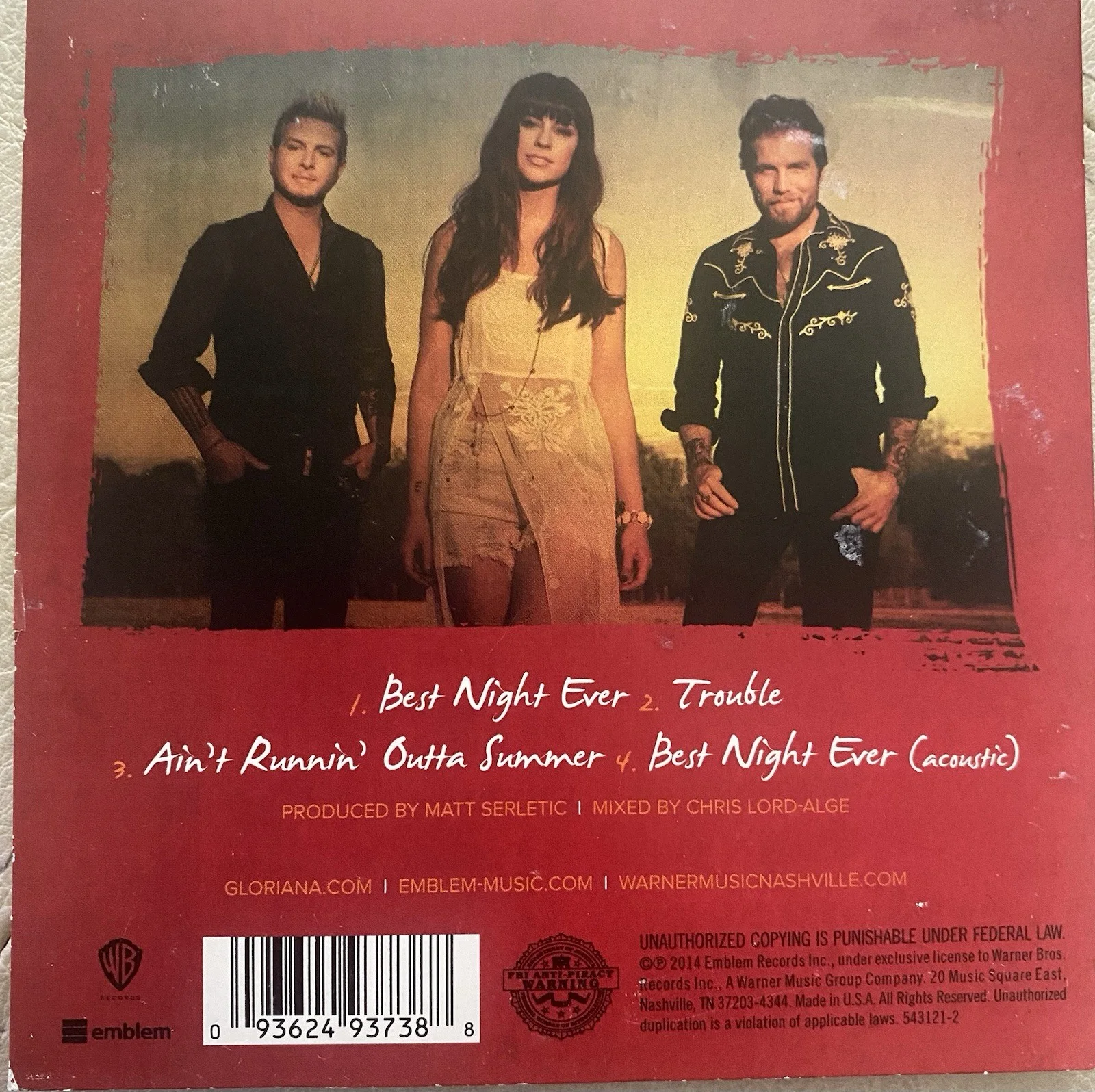 Gloriana Signed Cd, изображение 2