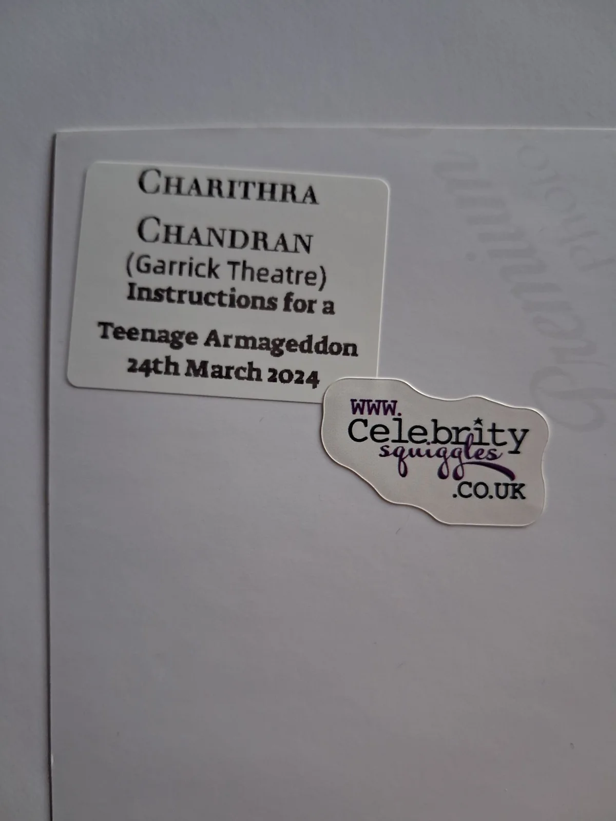 CHARITHRA CHANDRAN from BRIDGERTON - Genuine hand signed 8x10 autograph, image 3