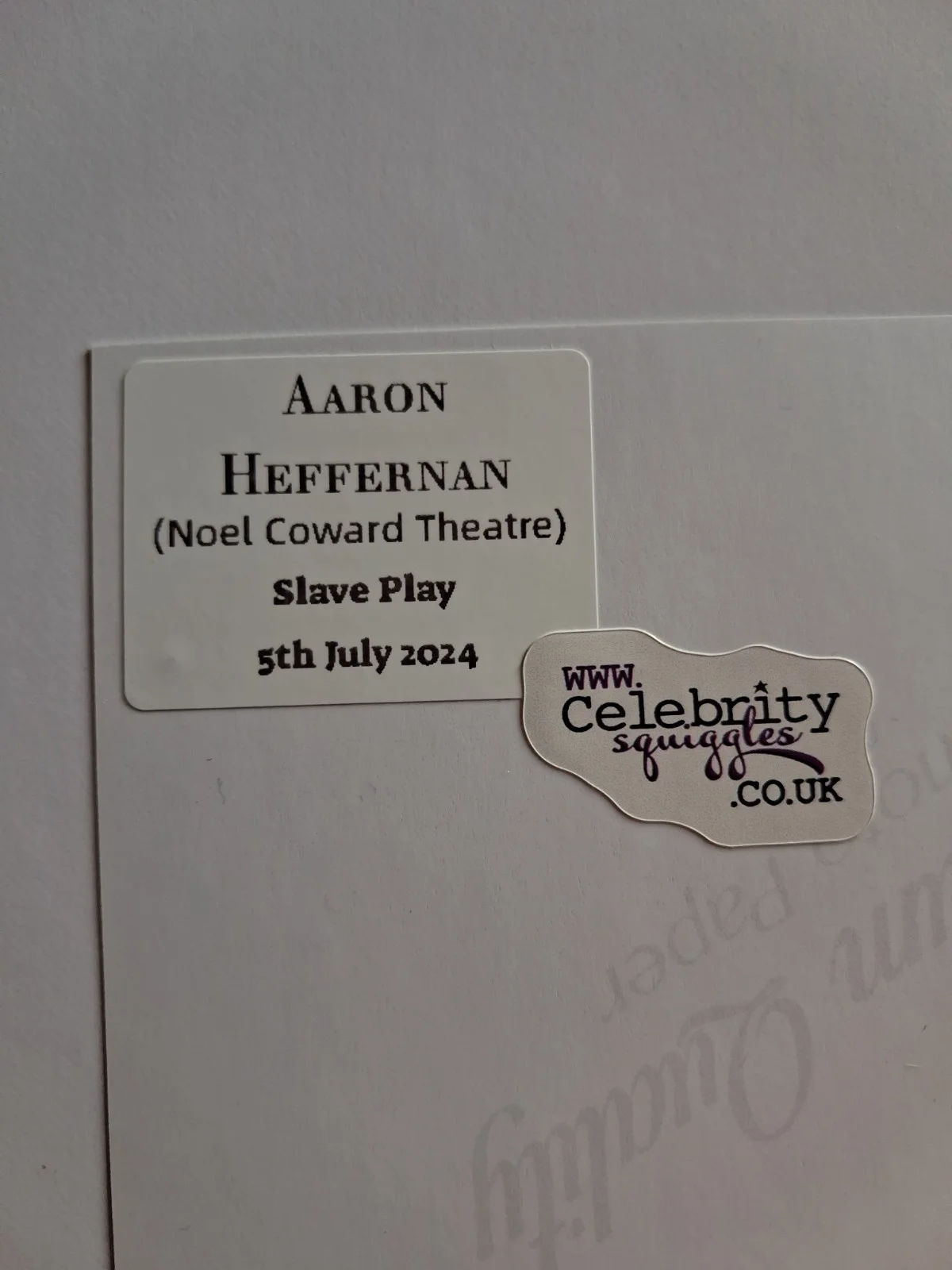 AARON HEFFERNAN in BRASSIC - Genuine hand signed 8x10 autograph, изображение 3