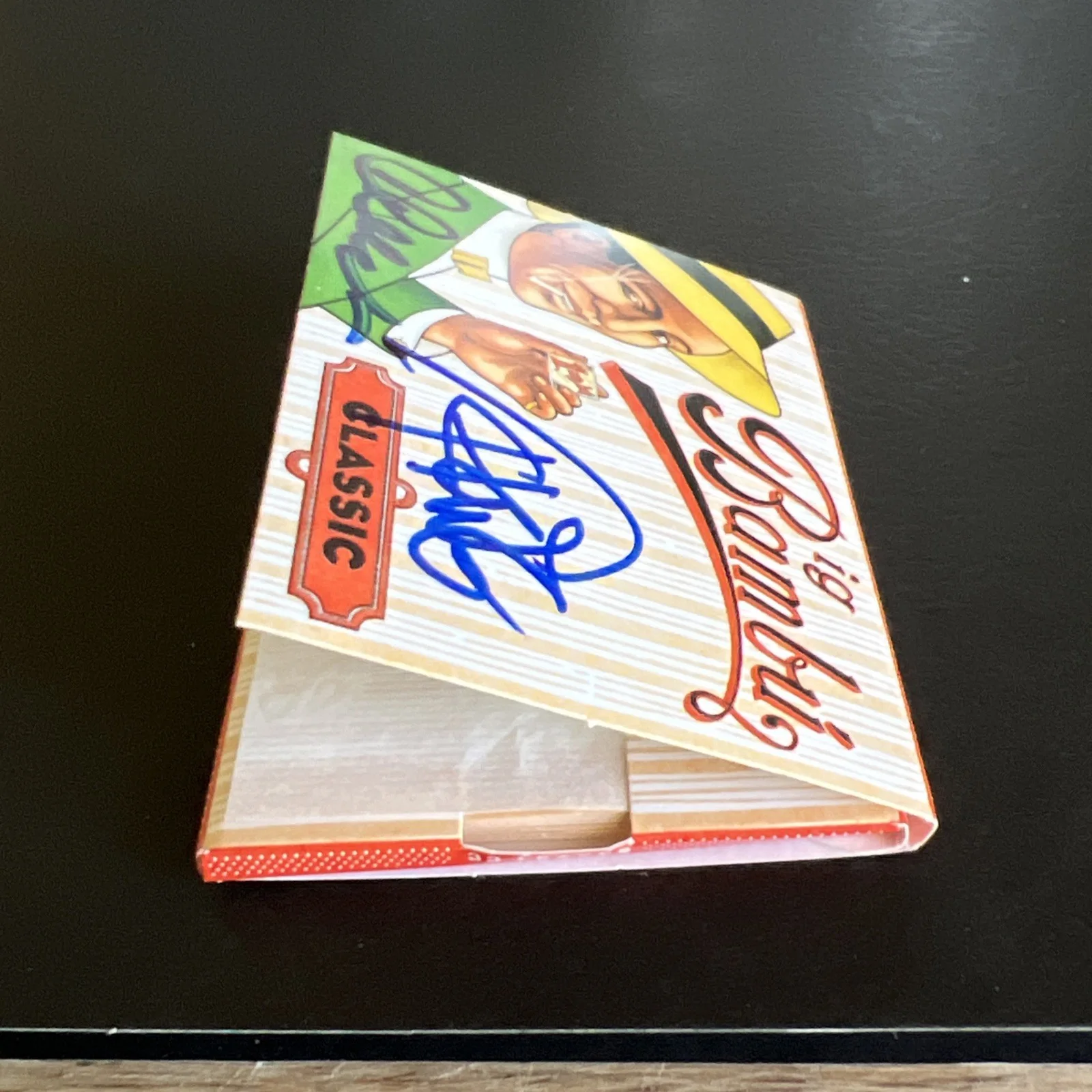 Cheech Marin Tommy Chong — Signed Cheech Marin and Tommy Chong Big Bambu Zig Zag Rolling Papers, image 2