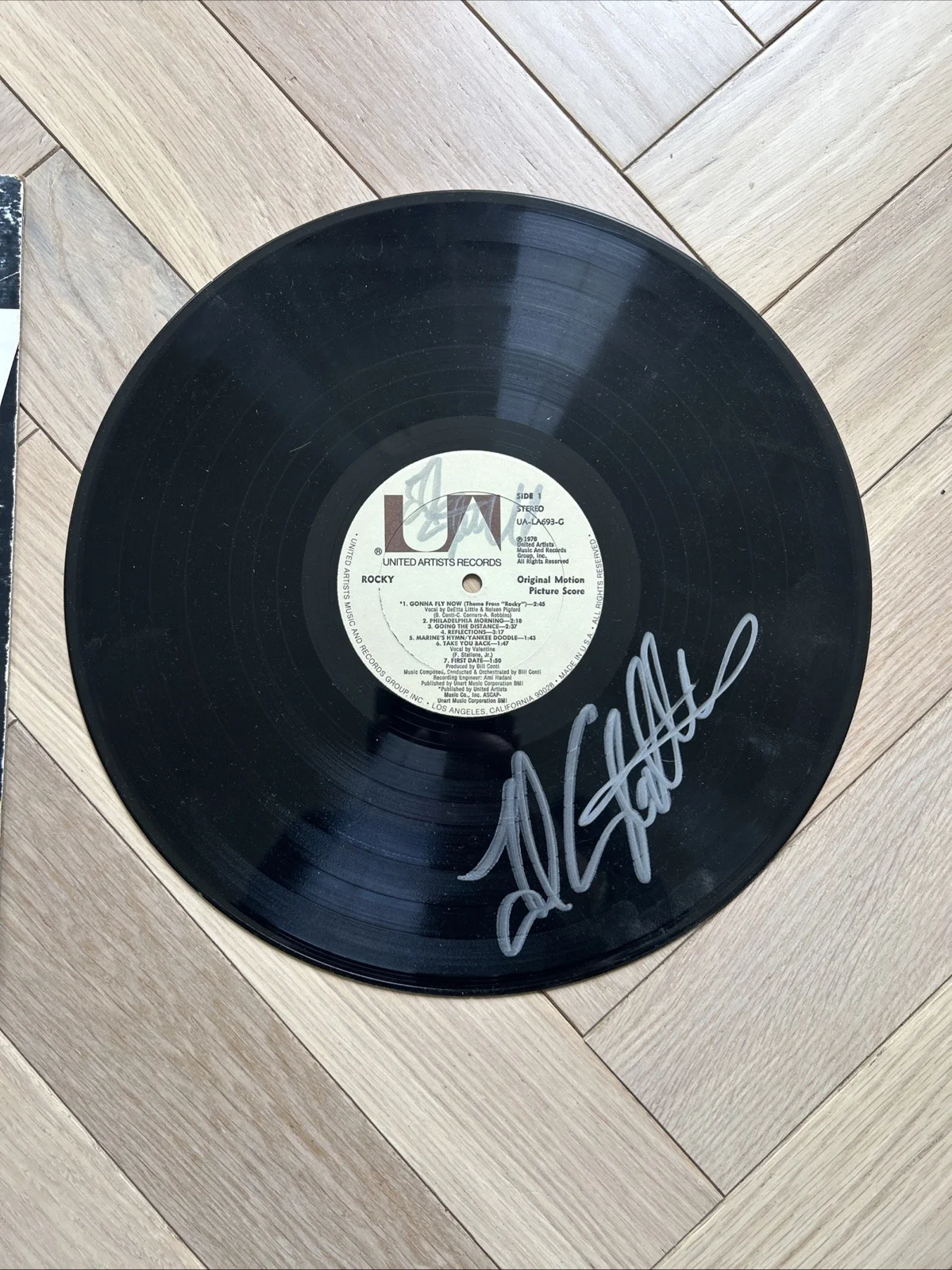 FRANK STALLONE Hand Signed Autograph Rocky Album Vinyl, image 2