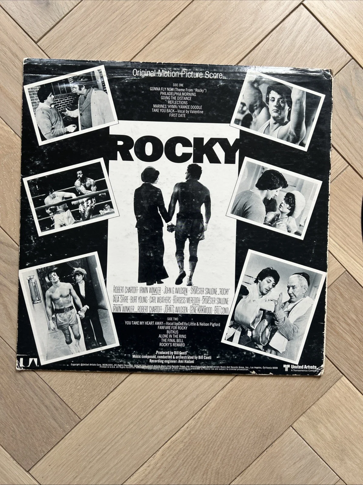 FRANK STALLONE Hand Signed Autograph Rocky Album Vinyl, image 5