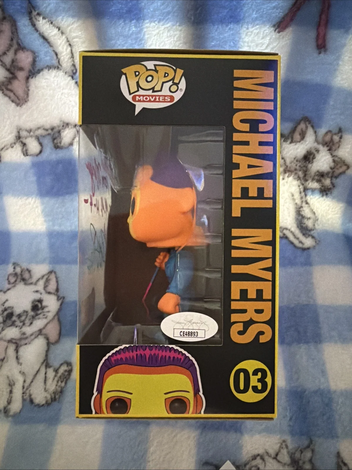 Funko Pop Horror Michael Myers Black Light Dual Signed Tom Morga & Brad Loree, image 3