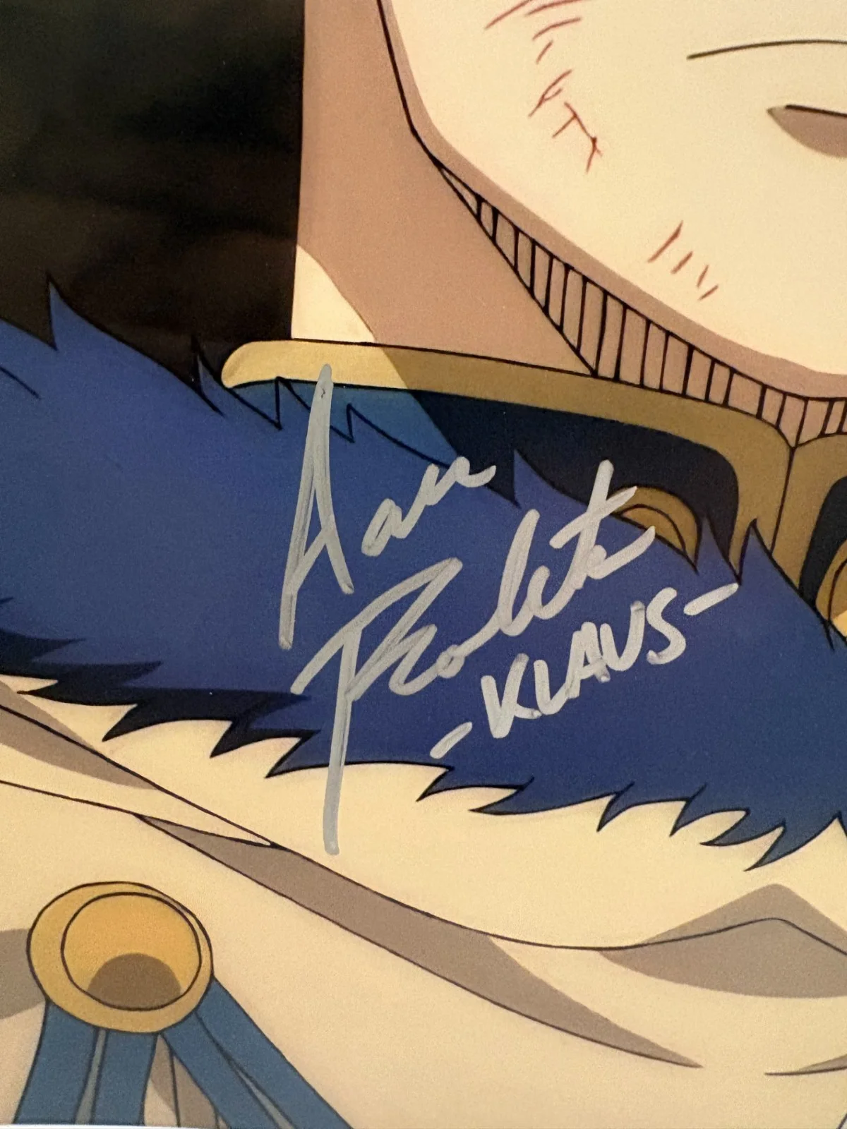 Aaron Roberts — Aaron Roberts Signed and Inscribed Klaus Black Clover 11x14 Photo OC COA, изображение 2