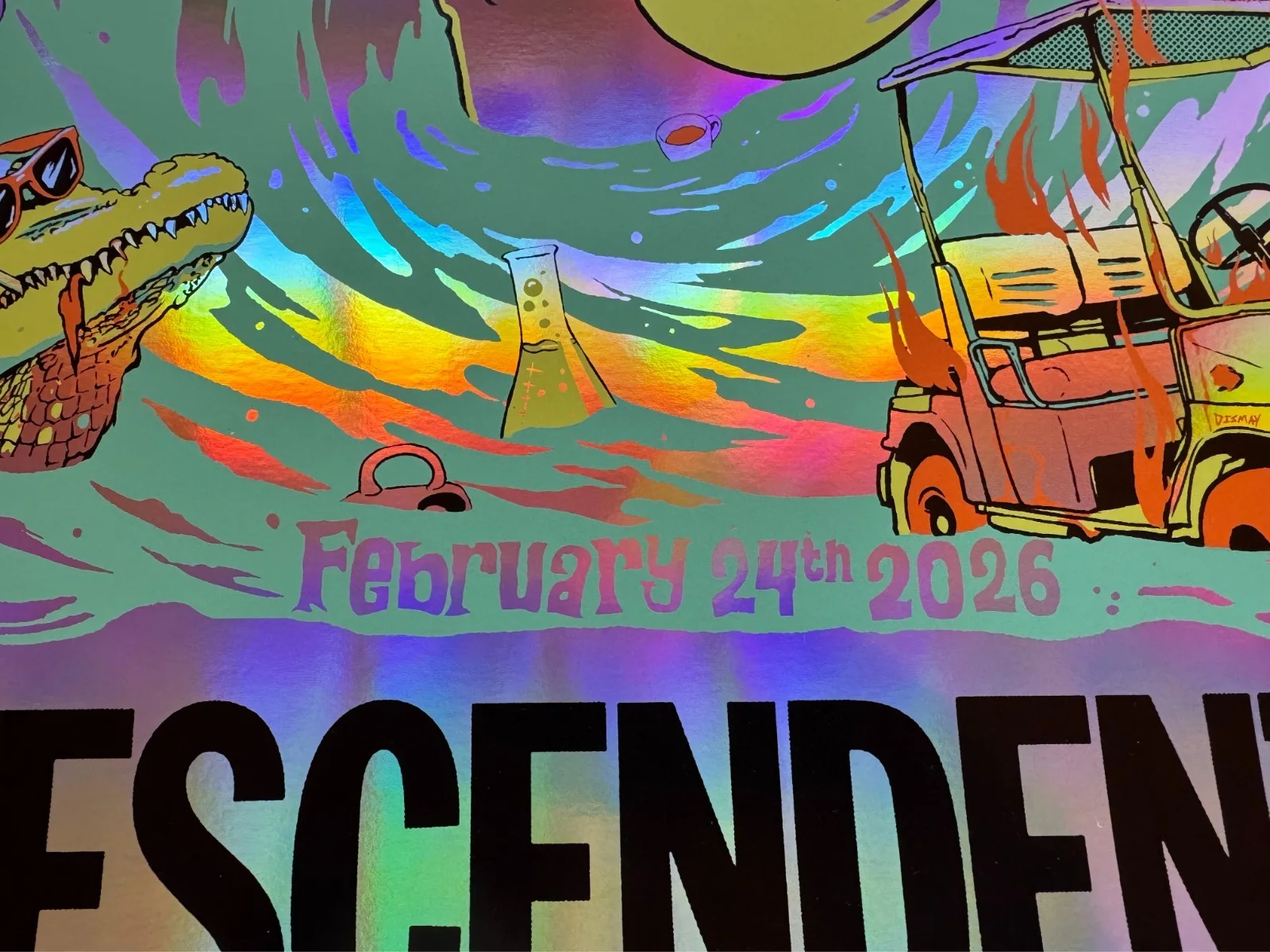 Descendents Foil Edition Poster (Limited to 25) - St. Pete Gig 2/24/2026, изображение 2