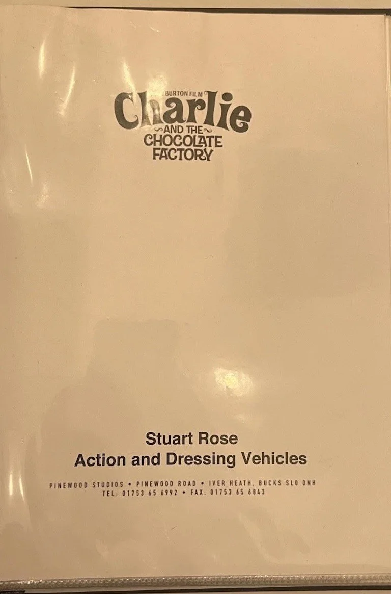 CHARLIE & THE CHOCOLATE FACTORY FILM - Vehicles Crew Information Binder, изображение 4