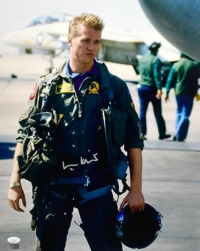 Val Kilmer — Val Kilmer Autographed Top Gun Iceman 16x20 Full Body Photo- JSA *Silver, image 3