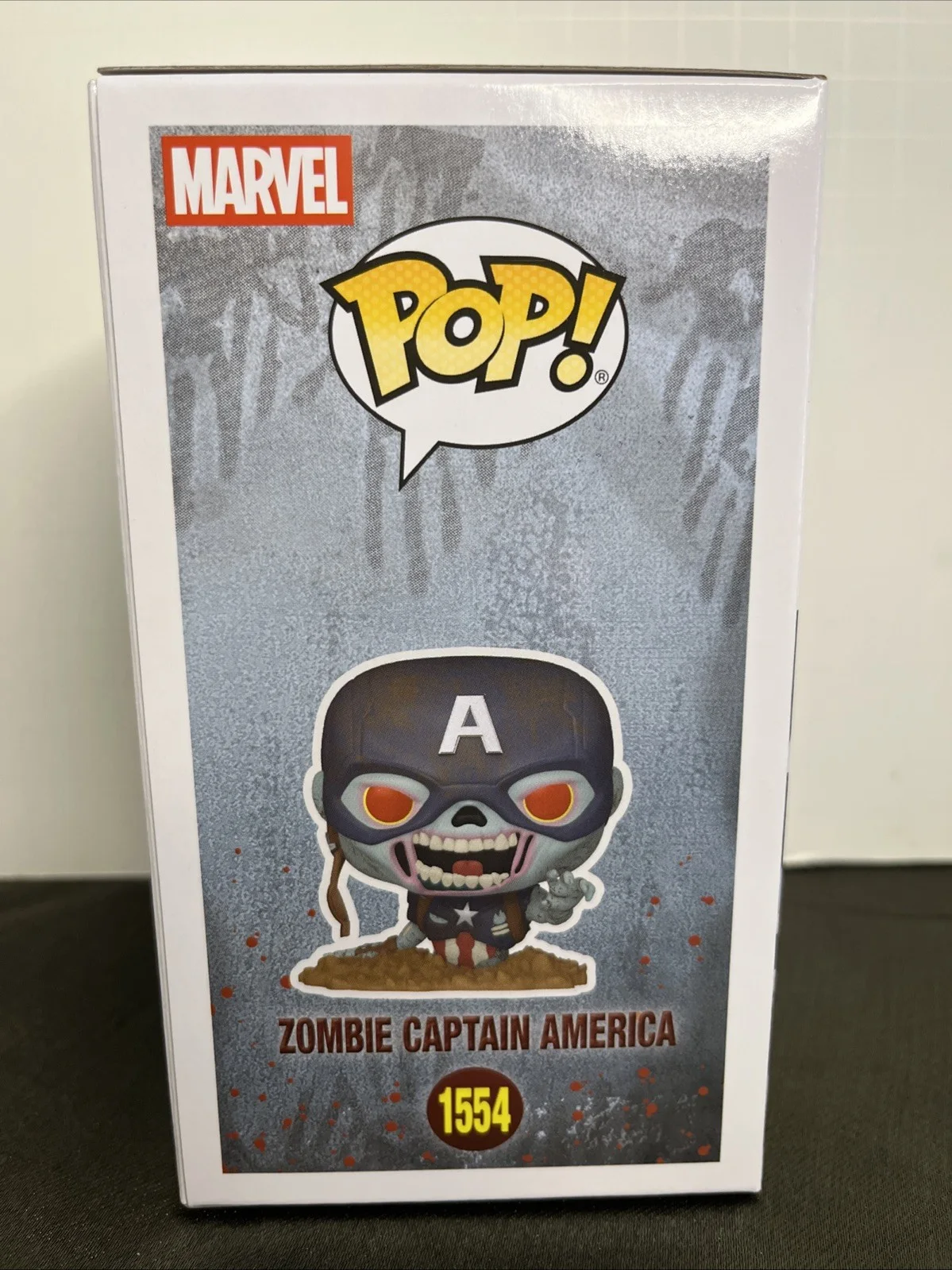 Chris Evans — Chris Evans Autographed Zombie Captain America Funko Pop! #1554 With COA, image 4