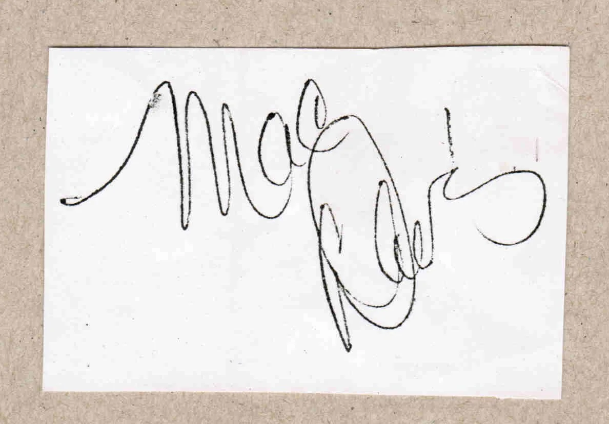 VTG 1973 Mac Davis Hand Signed Autograph & Fan Taken Photo 3.5 x 3.5 Ticket Stub, изображение 2