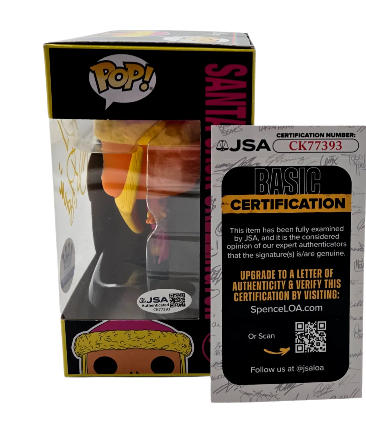 Chris Sarandon — Chris Sarandon Signed Funko Pop Jack NBC Christmas Santa Disney 72 JSA COA 93, изображение 2