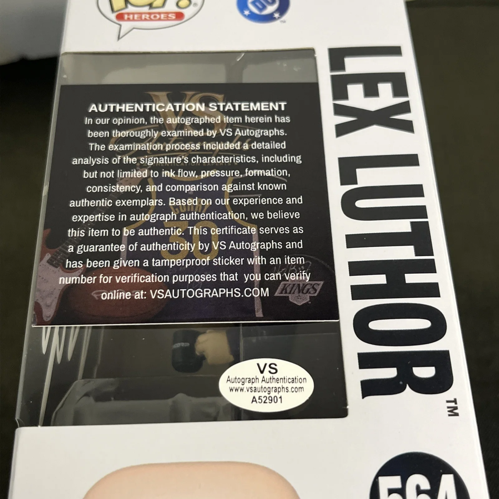 Nicholas Hoult — Nicholas Hoult Signed Lex Luther Funko Pop 564 Autographed With COA, image 2
