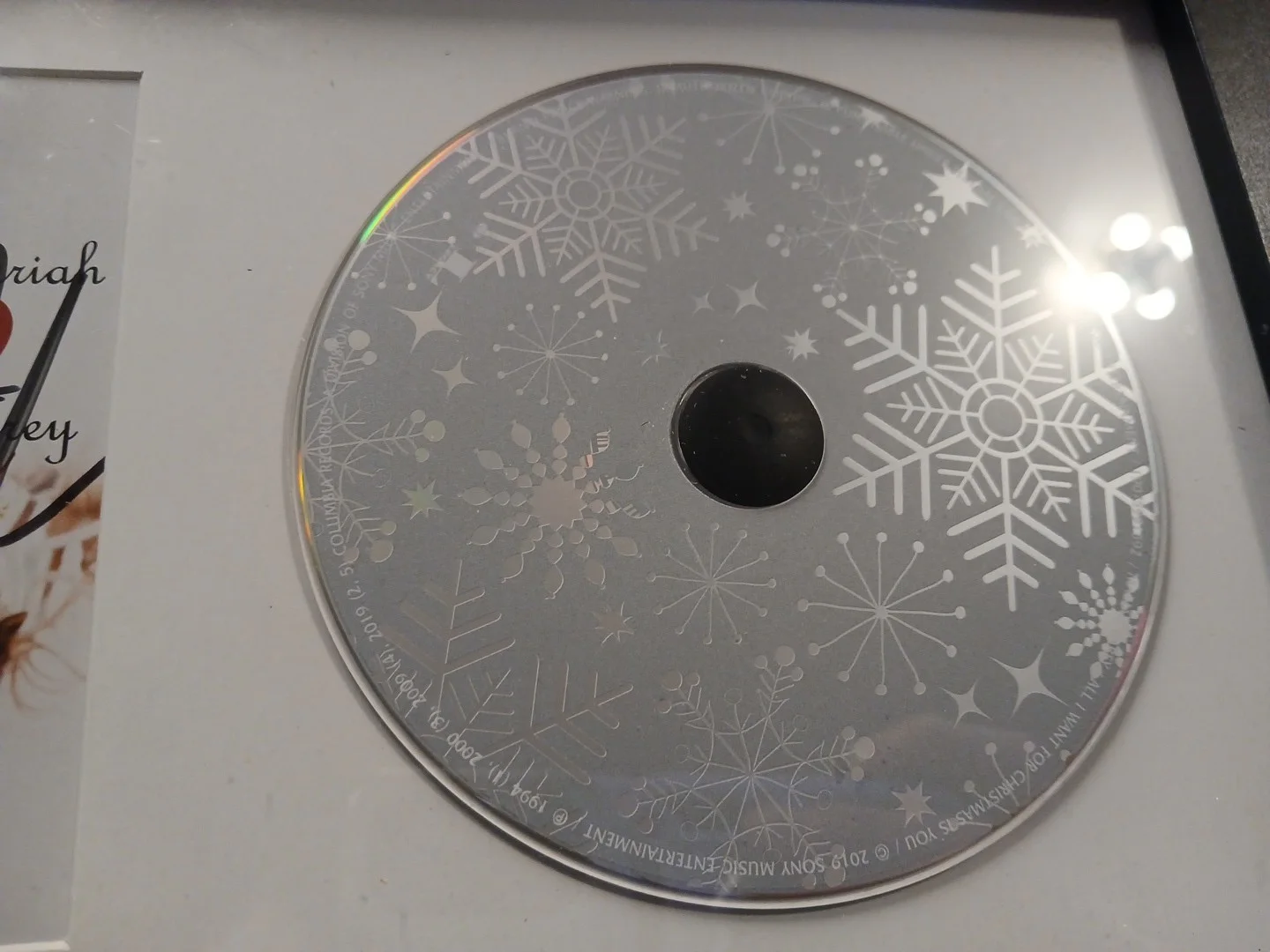 Mariah Carey Signed All I Want For Christmas Framed Display Matted CD Cover, изображение 4