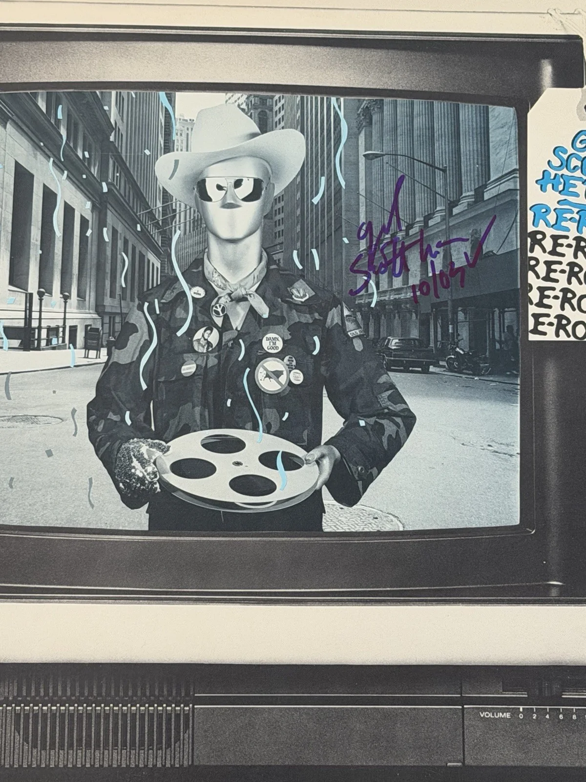 Gil Scott-Heron Autographed Signed Re-Ron Album Cover ( No Record ), изображение 3