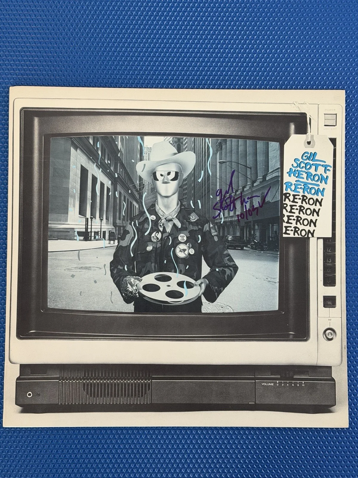Gil Scott-Heron Autographed Signed Re-Ron Album Cover ( No Record ), изображение 4