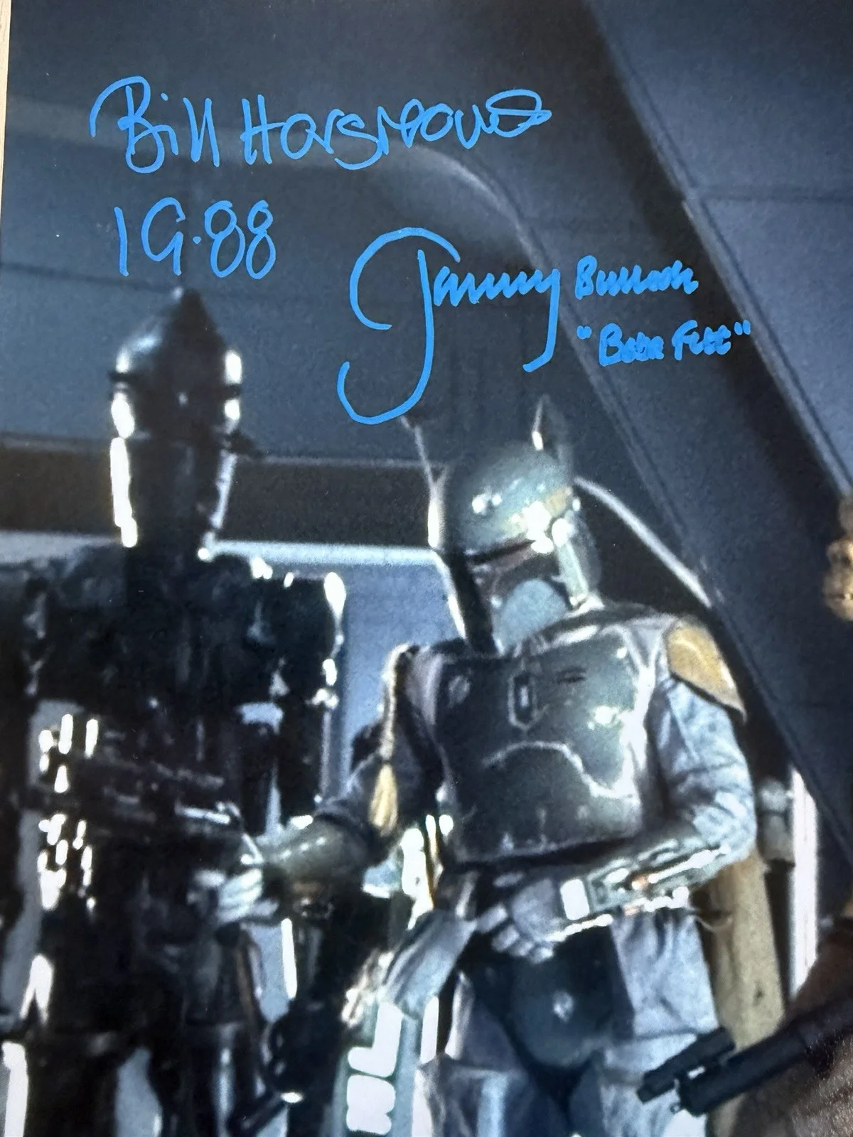 Star Wars Bounty Hunters SIGNED PHOTO 16x20 Jeremy Bulloch Boba Fett Empire X5, изображение 2