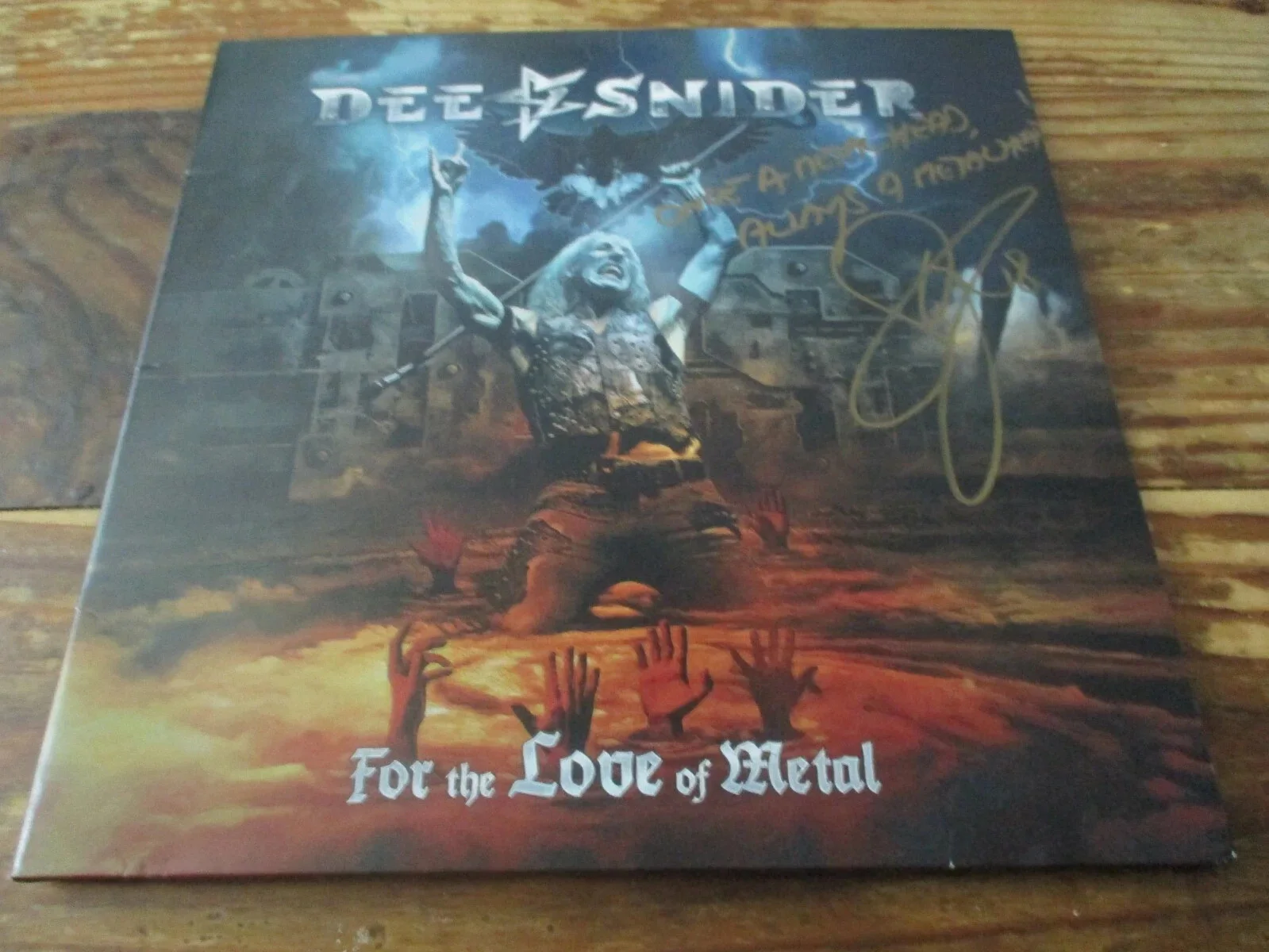 DEE SNIDER TWISTED SISTER AUTHENTIC AUTOGRAPHED/SIGNED VINYL RECORD ALBUM--JSA, image 2