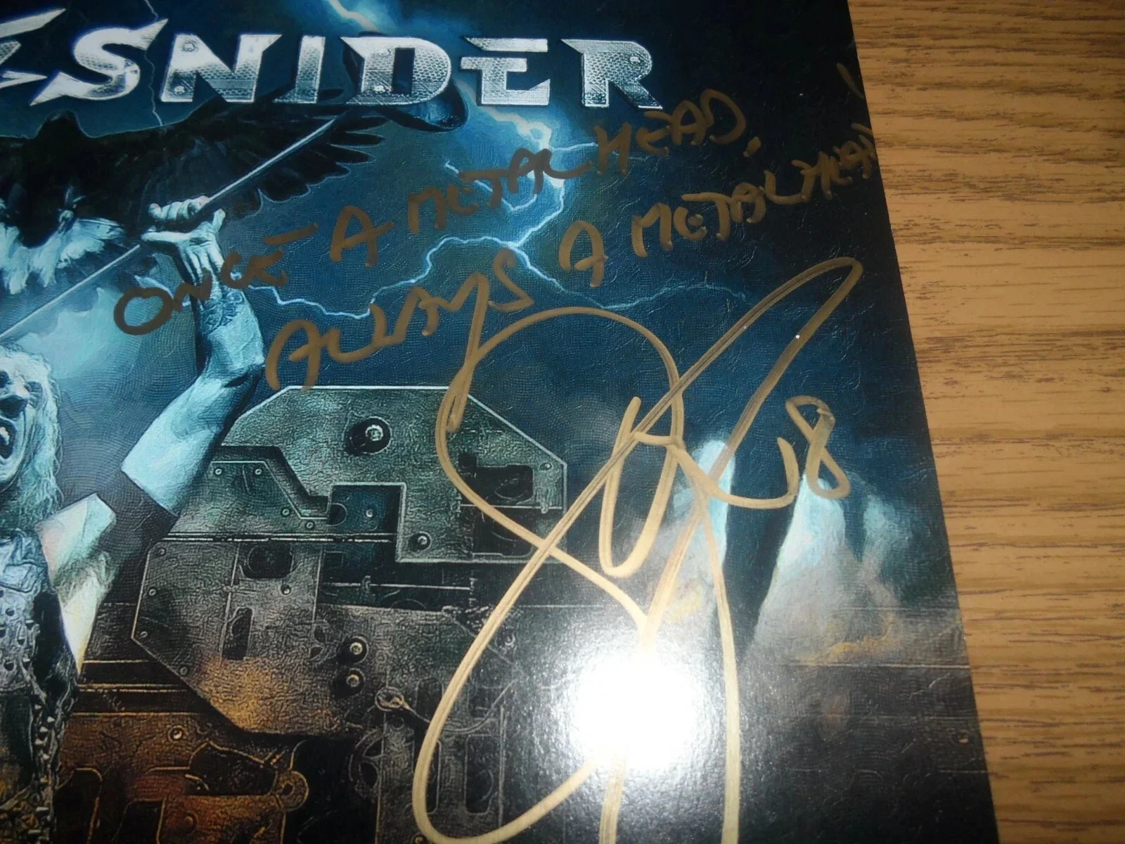 DEE SNIDER TWISTED SISTER AUTHENTIC AUTOGRAPHED/SIGNED VINYL RECORD ALBUM--JSA, image 3