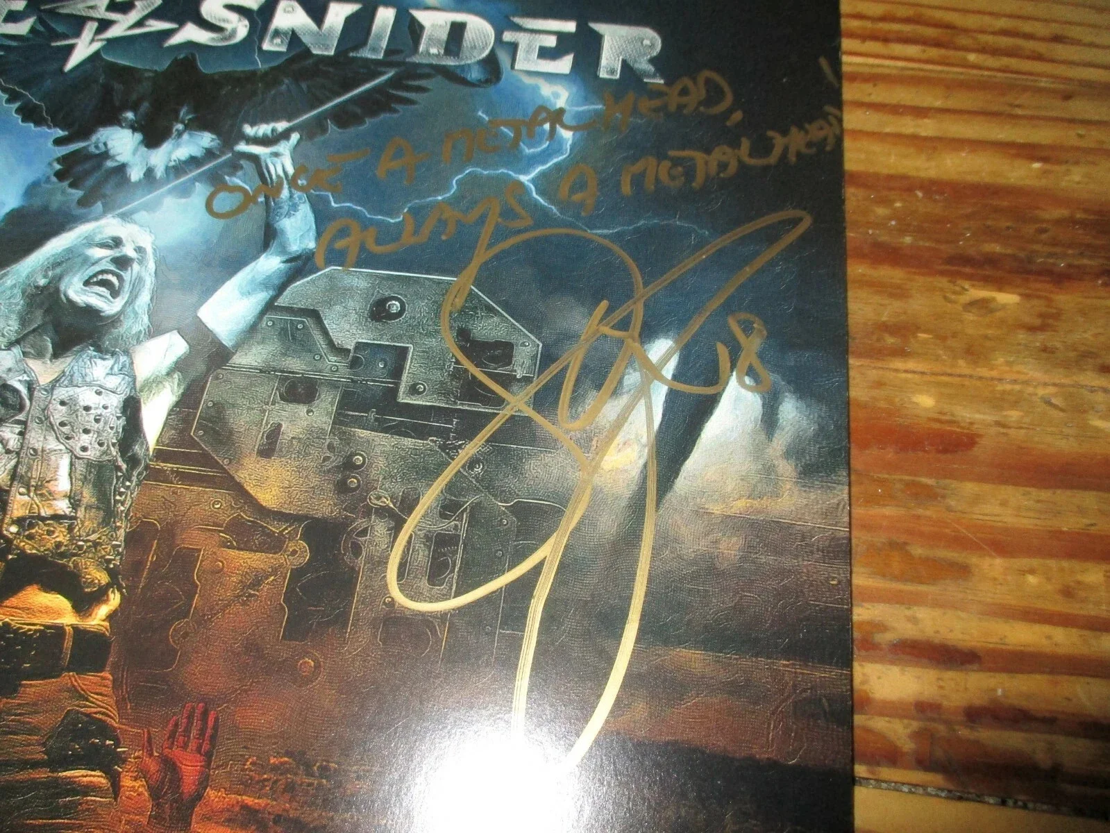 DEE SNIDER TWISTED SISTER AUTHENTIC AUTOGRAPHED/SIGNED VINYL RECORD ALBUM--JSA, image 4