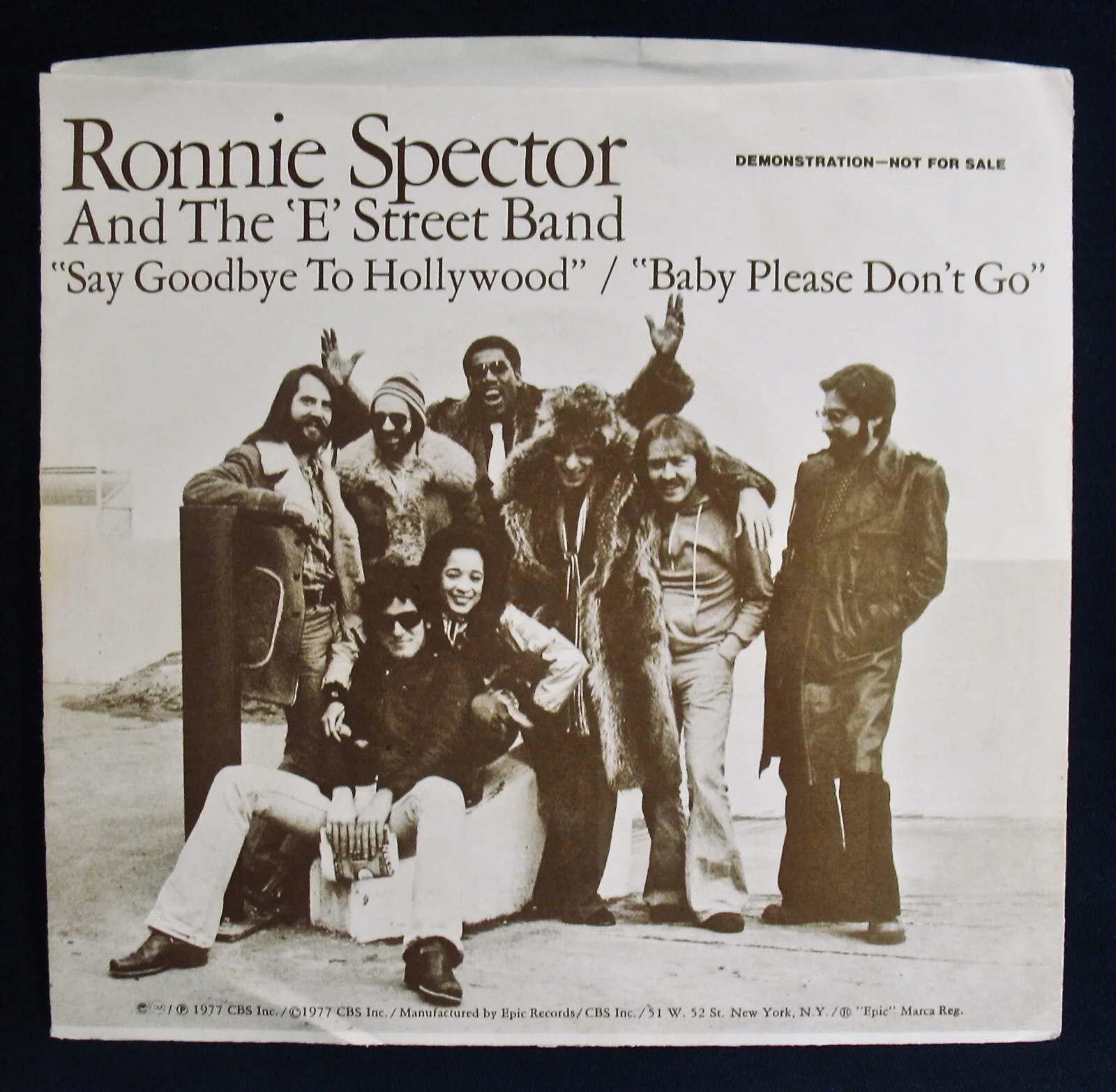 RONNIE SPECTOR & THE E STREET BAND~Rare Autographed Promo Picture Sleeve & 45, изображение 4