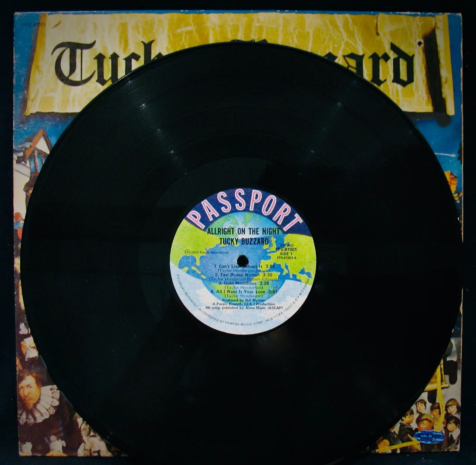 TUCKY BUZZARD~Rare Fully Autographed ALLRIGHT ON THE NIGHT Album w/COA+Hologram, изображение 3