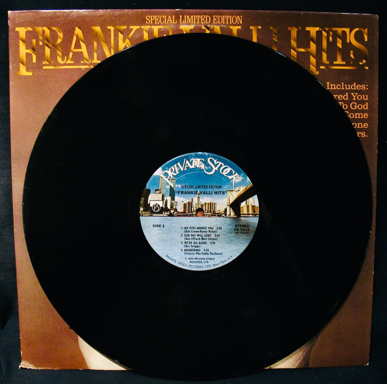 FRANKIE VALLI Signed FRANKIE VALLI HITS Special Edition Album~The Four Seasons, изображение 2