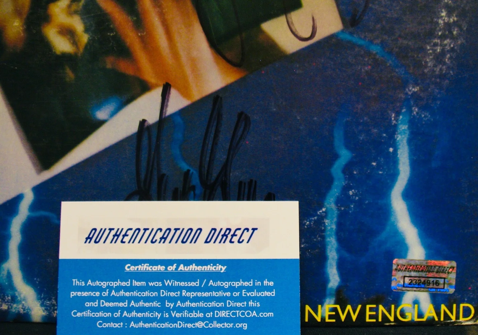 NEW ENGLAND • Signed NEW ENGLAND Album~w/Hologram/COA~Don't Ever Wanna Lose Ya, изображение 2