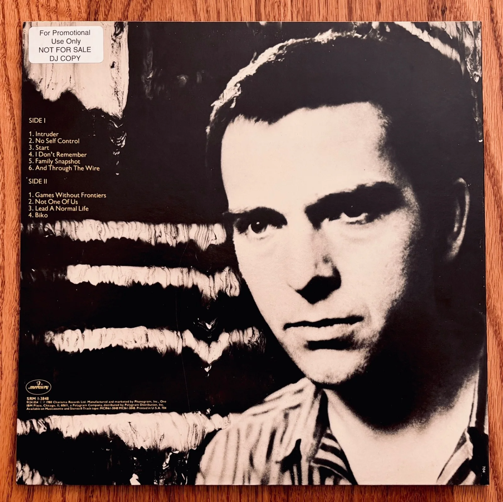 PETER GABRIEL Signed "Peter Gabriel" Promo/DJ Album~Near Mint~GENESIS~Prog Rock, image 2