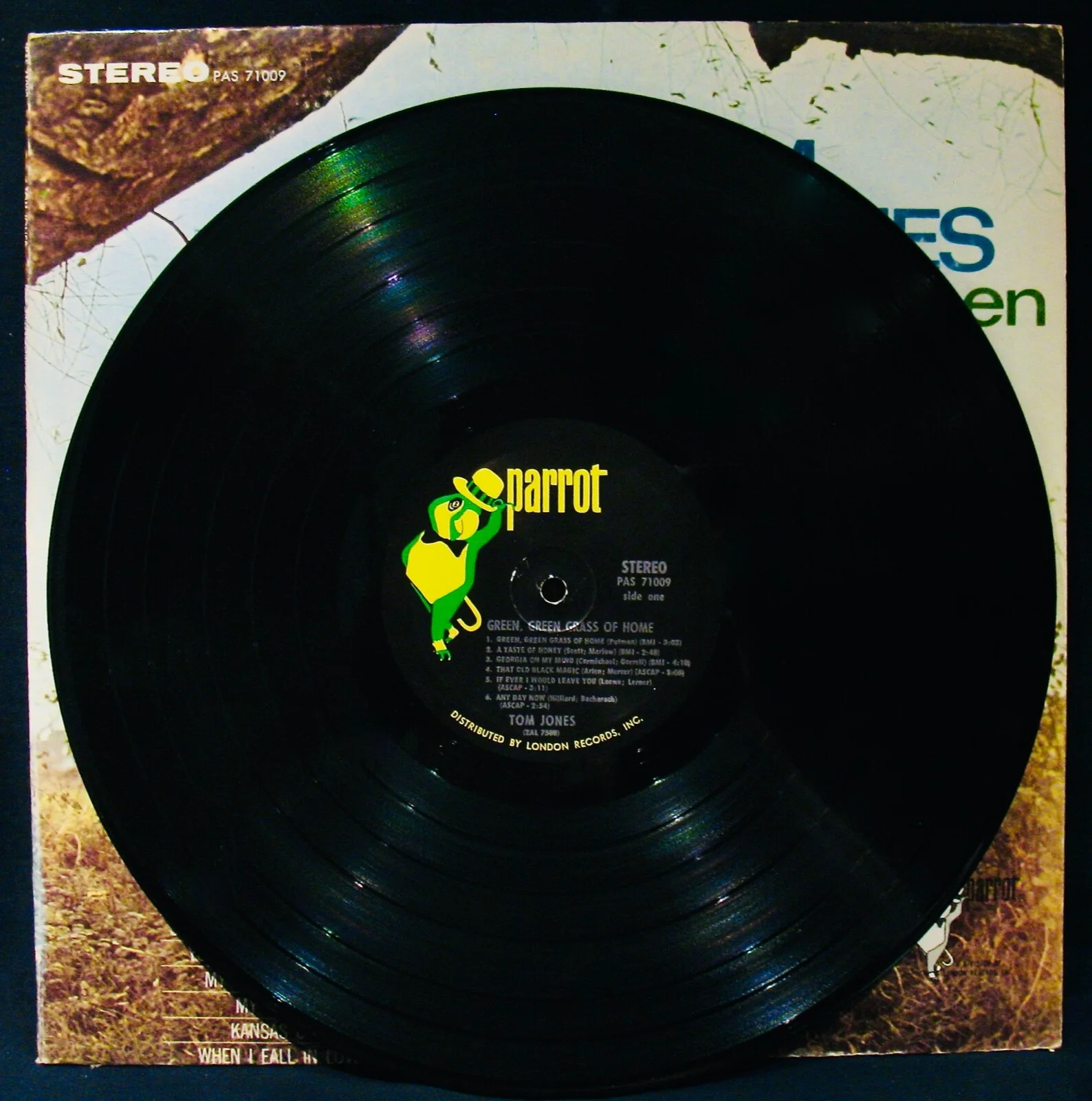 TOM JONES~Signed GREEN, GREEN GRASS Album~PARROT #PAS 71009~Sex Symbol, изображение 2