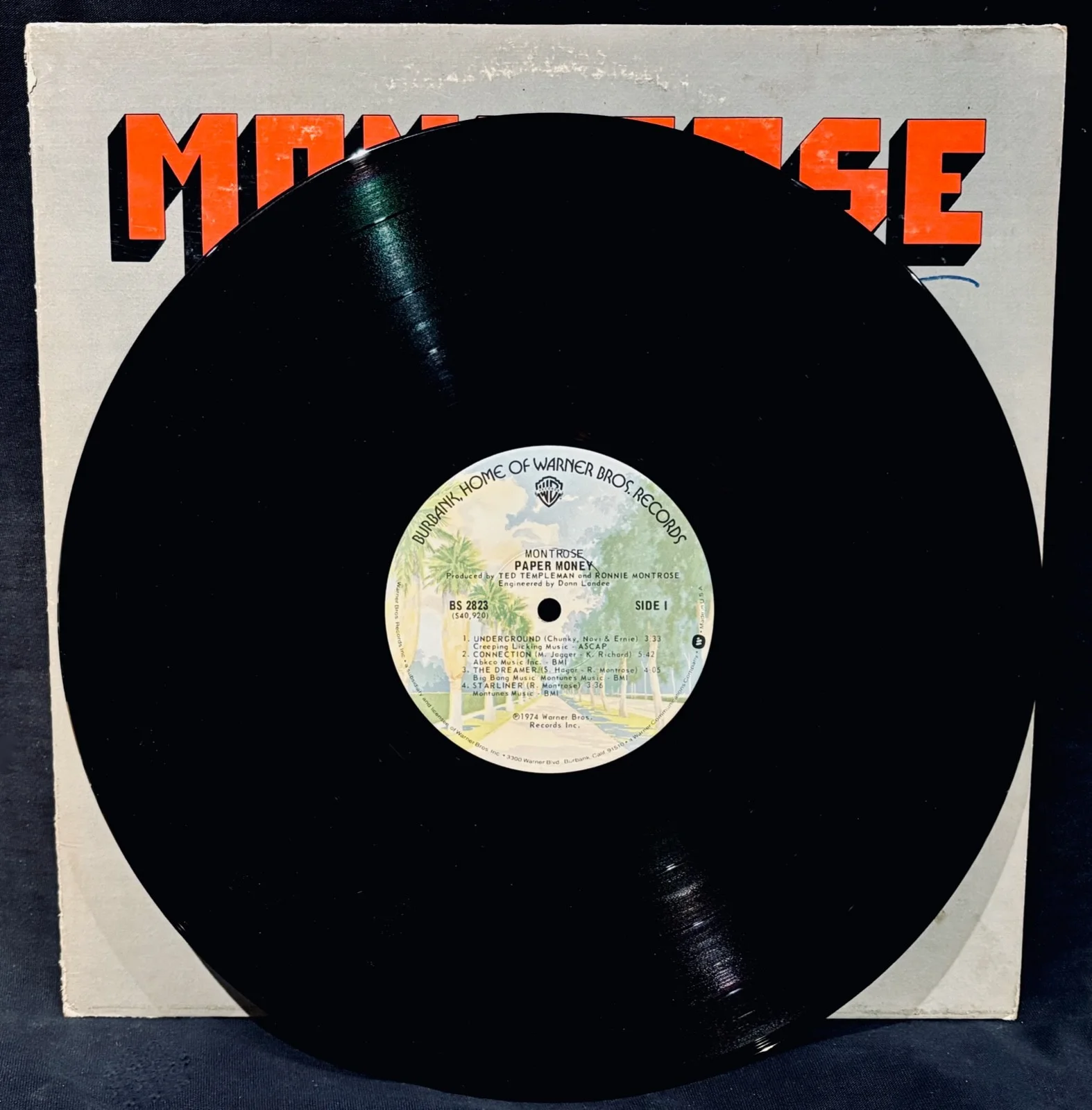 MONTROSE~Ronnie Montrose & Sammy Hagar Signed PAPER MONEY Promo/DJ Album, изображение 2