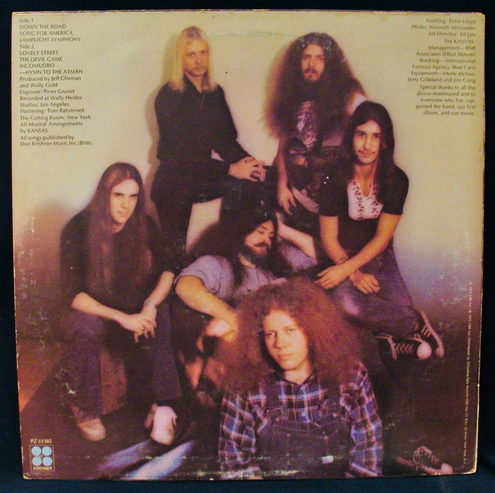 KANSAS • Autographed SONG FOR AMERICA Album by Steve Walsh & 4 Other Members~COA, изображение 5