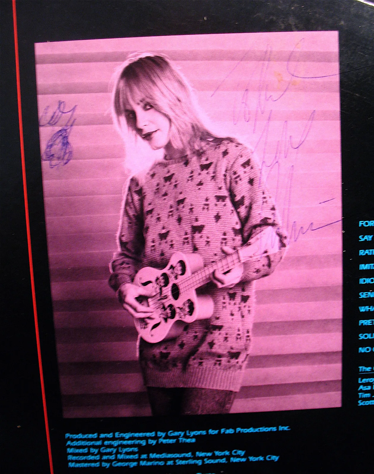 ROBIN LANE & THE CHARTBUSTERS Autographed IMITATION LIFE Promotional Only Album, image 2