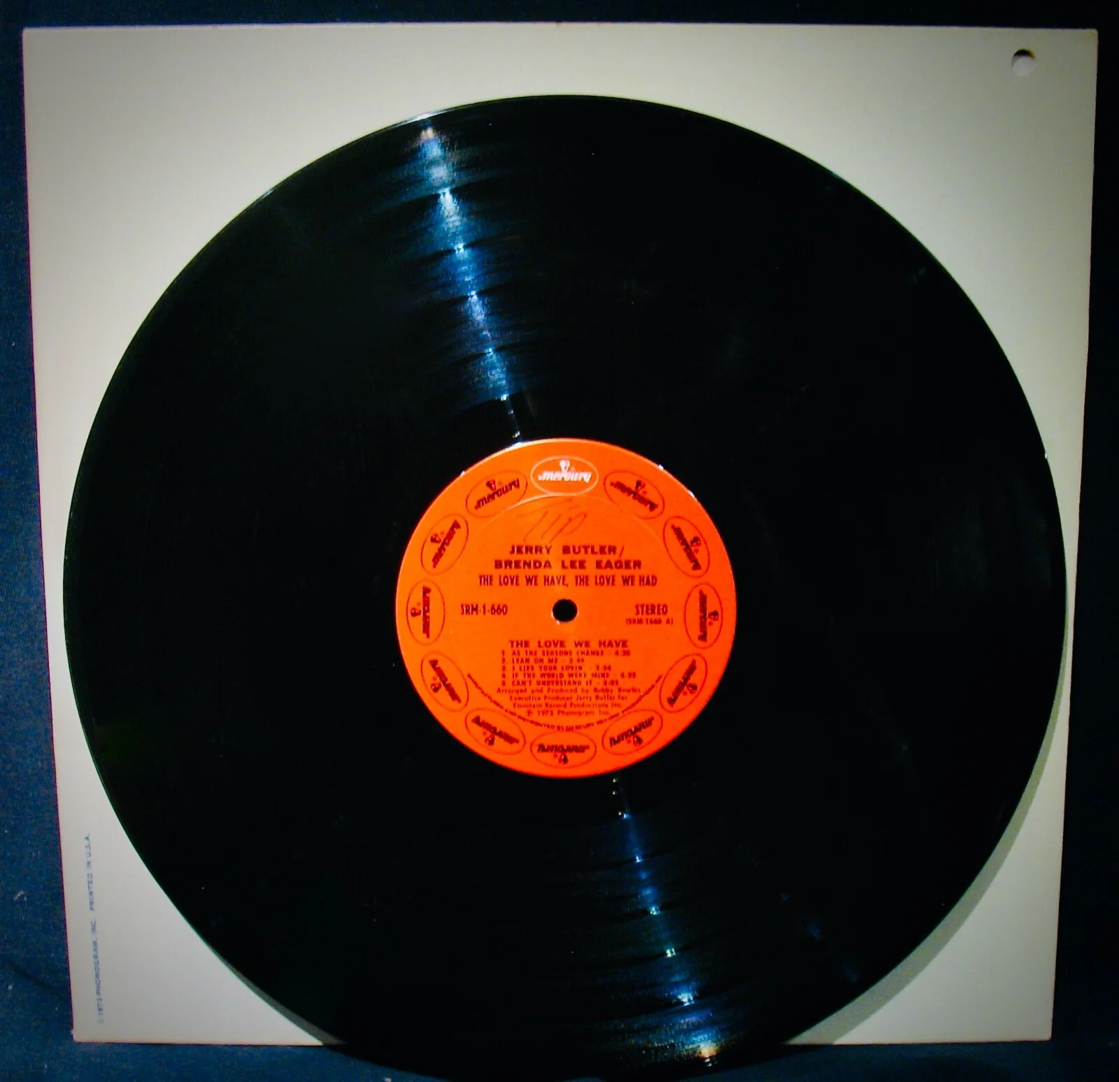 JERRY BUTLER (The Iceman)~Signed THE LOVE WE HAVE, THE LOVE WE HAD Album~MERCURY, изображение 2